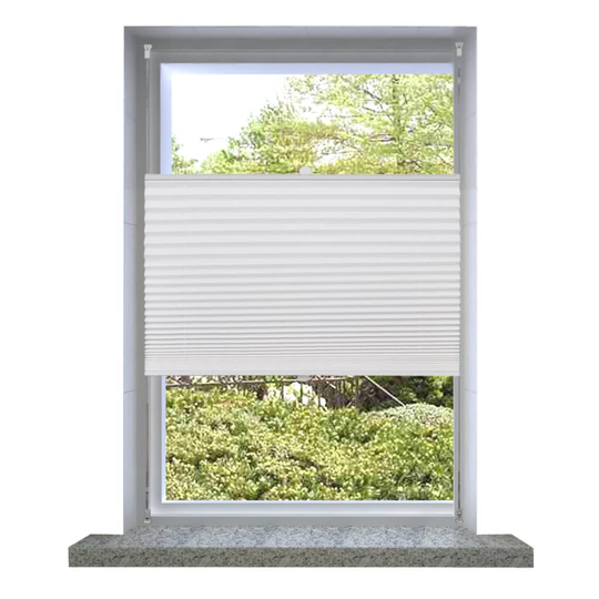 vidaXL Plisségardin 50x150 cm vit