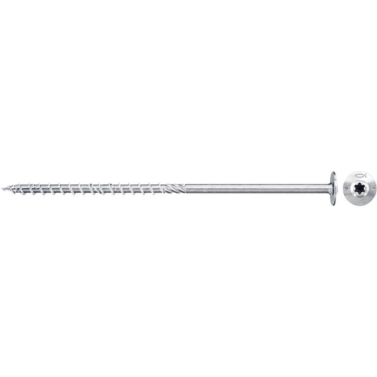 Fischer 545270 Spånskivs-skruv 8 mm 360 mm TX Stål galvaniskt förzinkad 50 st