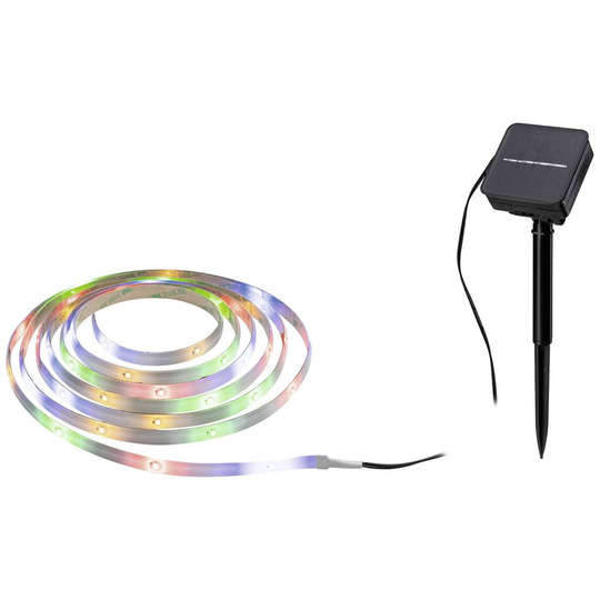Paulmann LED-stripes bas-set Solar LED Stripe 3m RGBY 78897 0.3 W N/A Svart