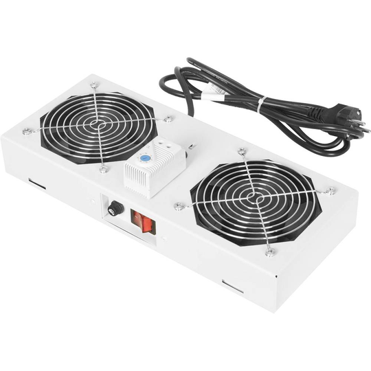 Digitus DN-19 FAN-2-WM-T 19 tum 2 x Nätverksskåp-fläkt Grå