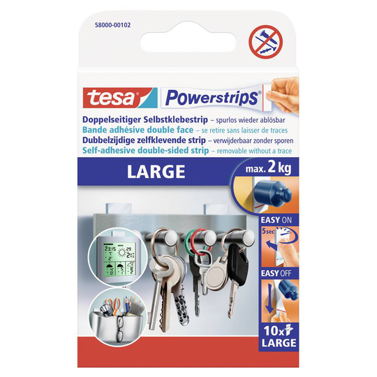 tesa® Powerstrips® Large Vit POWERSTRIPS® Large tesa Innehåll: 10 st