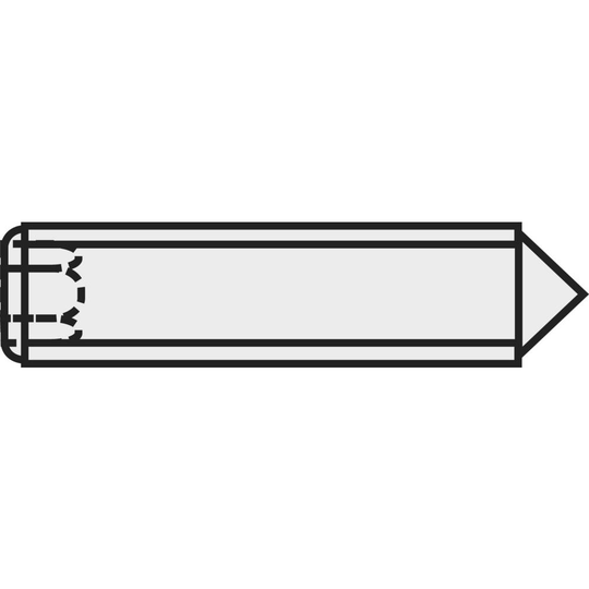 TOOLCRAFT 827351 Inställningsskruv M5 10 mm Stål 20 st