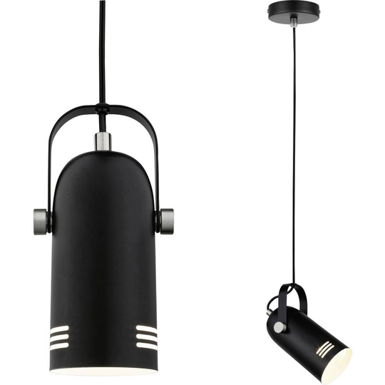 Pendellampa E27 Paulmann PAULMANN 79766 Svart