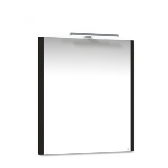 Macro Herat Spegel 650 - 65 cm Svart Spegel Belysningsram LED