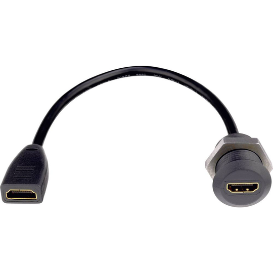 Inakustik 0090203025 HDMI Förlängningskabel 0.25 m Svart