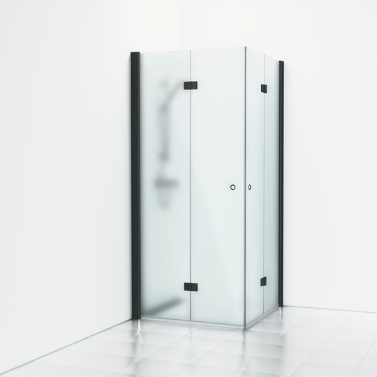 Svedbergs Vikhörndusch Skoga 70X90 - Frostglas Svart matt