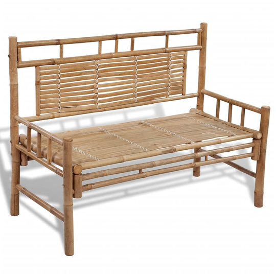 vidaXL Trädgårdsbänk 120 cm bambu