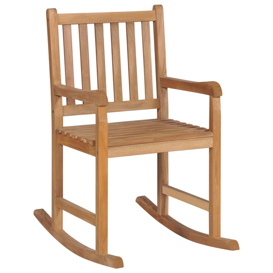 vidaXL Gungstol i massiv teak