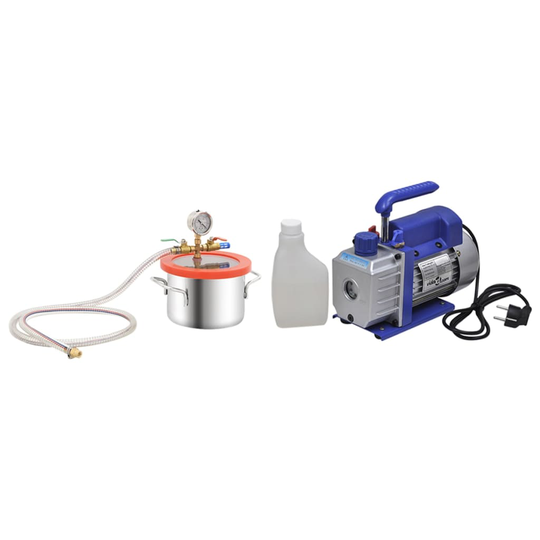 vidaXL Vakuumkammare med 1-stegs pump 3,7 L