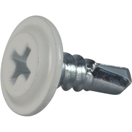 ESSVE 565613 Montageskruv 4,2 mm Ø, vit, FZB, PH2, 250-pack 13 mm