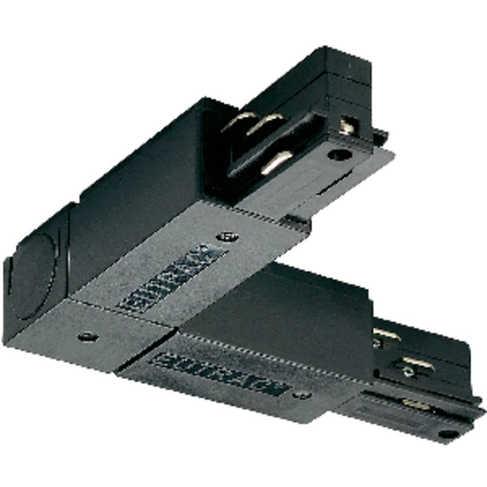 Högspänningsystem-komponent Hörnkoppling Eutrac L-koppelstuk 145670 Svart