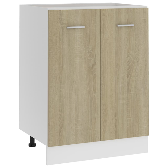 vidaXL Underskåp sonoma-ek 60x46x81,5 cm konstruerat trä