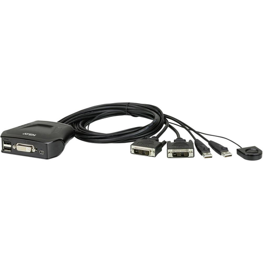 ATEN CS22D-AT 2 Port KVM-switch DVI USB 1920 x 1200 Pixel