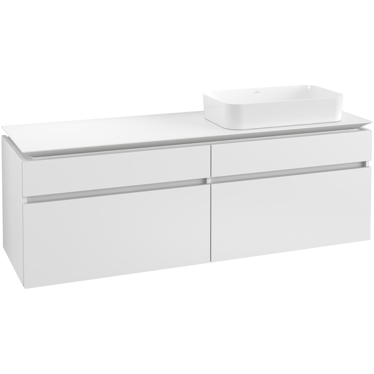 Tvättställsskåp Villeroy & Boch Legato 1600 med 4 Lådor för Ocentrerat Ytmonterat Tvättställ från Finion