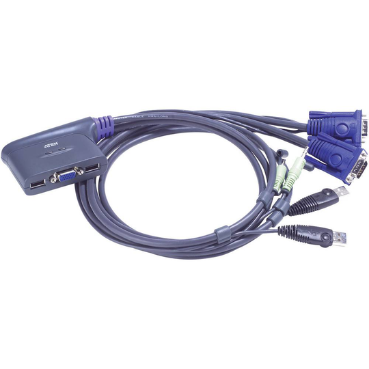 ATEN CS62US-AT 2 Port KVM-switch VGA USB 2048 x 1536 Pixel