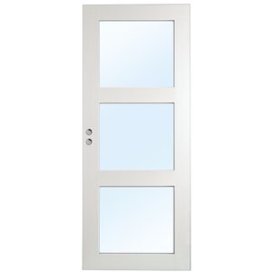 Skjutdörr Öland - 1-spegel - 3 glas - Massiv