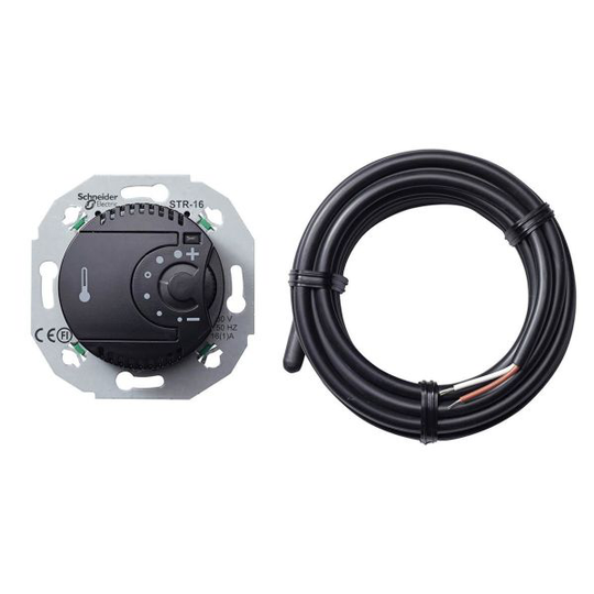 Schneider Electric Renova WDE011625 Golvvärmetermostat 230 V Svart