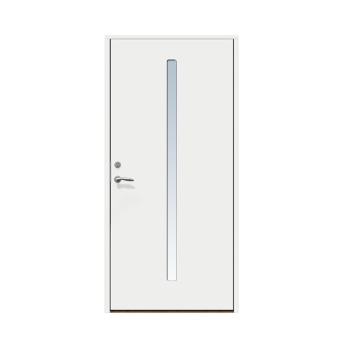 Enkeldörr till villa Åkarp 10 x 21, Högerhängd, Vit