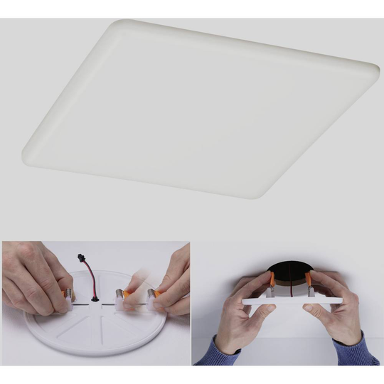 Paulmann 93066 EB Panel Veluna VariFit LED-inbyggnadsbelysning 22 W Satin