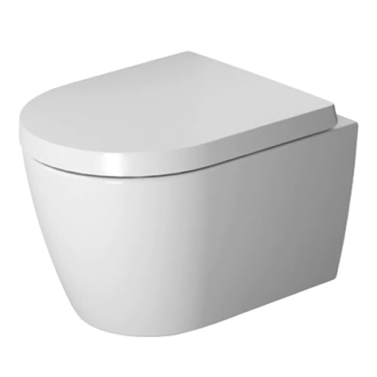 Vägghängd Toalettstol Duravit Starck ME Rimless 253009 utan Toalettsits