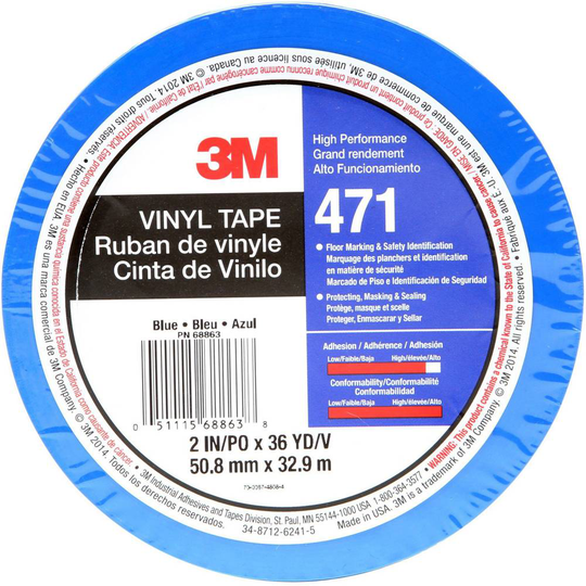 3M 471IW-BL50-D PVC-tejp Blå (L x B) 33 m x 50 mm 1 st