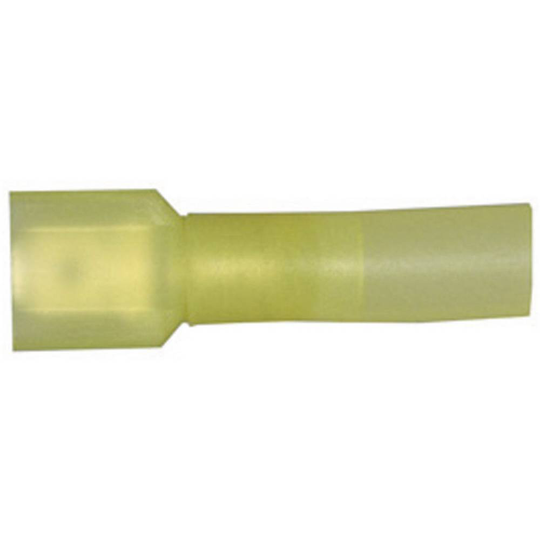 Vogt Verbindungstechnik 3972sh Flatstiftkontakt med krympslang Anslutningsbredd: 6.3 mm Anslutningstjocklek: 0.8 mm 180 ° Helisolerad Gul 1 st