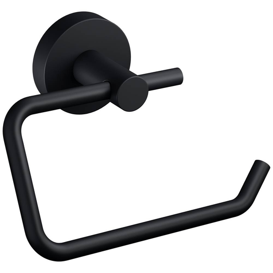 tesa MOON BLACK Toalettpappershållare Lim Metall