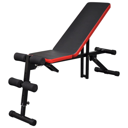 vidaXL Justerbar Sit-up-bänk