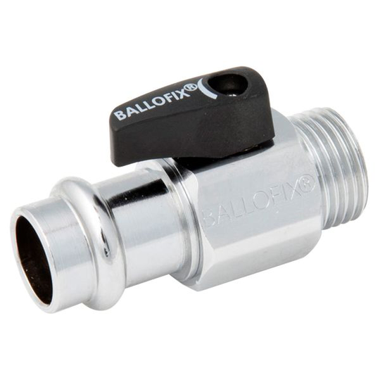 Ballofix 3011 Kulventil G15, pressända x utvändig gänga 12 mm
