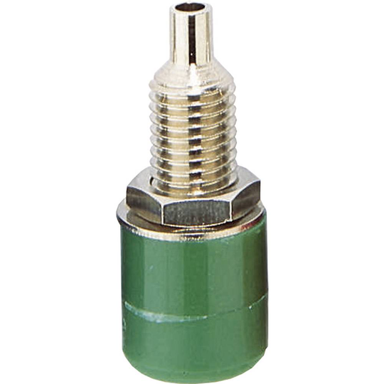 BKL Electronic 072309 Labhylsa Hona inbyggd vertikal Stift-Ø: 4 mm Grön 1 st