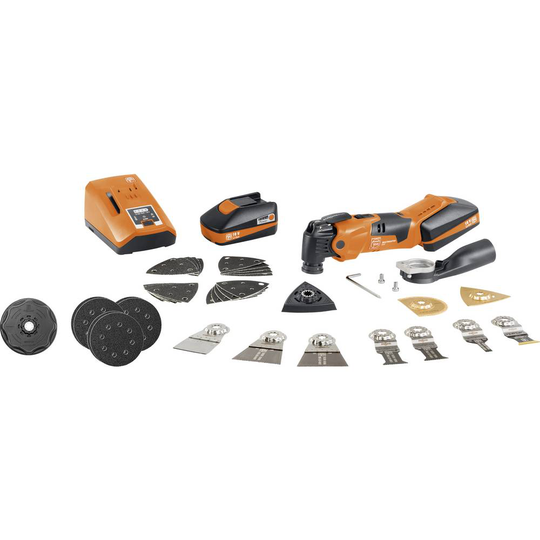 Fein Multimaster AMM 500 Plus TOP CE 71293365000 Multiverktyg batteridriven 42 delar 18 V 3 Ah