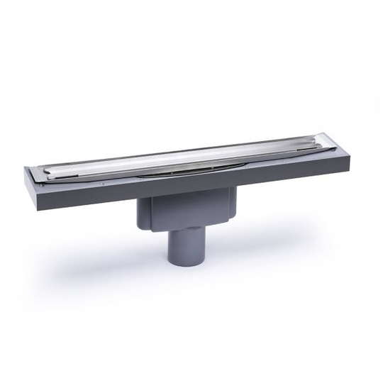 Purus PRO Line Premium 1200 Golvbrunn med ram, bottenutlopp