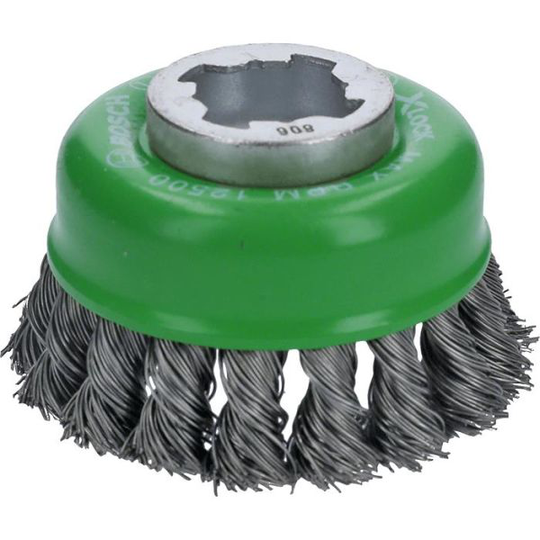 Bosch Heavy for Inox Stålborste med X-LOCK, virad tråd, 0,5 x 75 mm