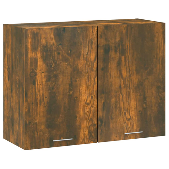 vidaXL Väggskåp rökfärgad ek 80x31x60 cm konstruerat trä