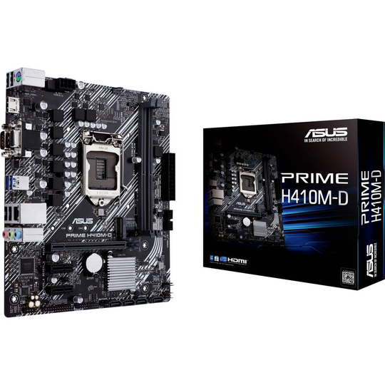 Asus PRIME H410M-D Moderkort Sockel Intel® 1200 Formfaktor Micro-ATX