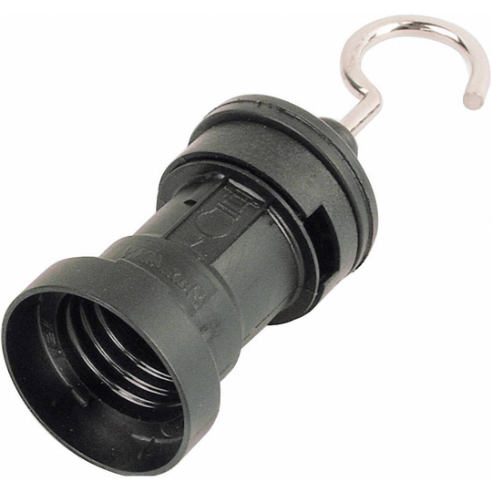 Jäger Direkt Lampsockel E27 230 V med krok