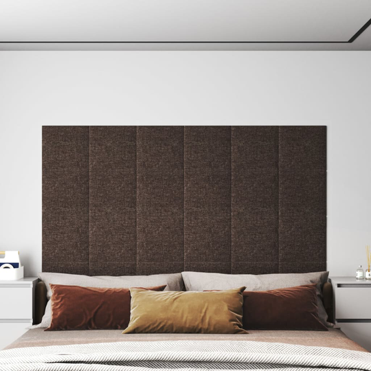 vidaXL Väggpaneler 12 st Taupe 30x30 cm tyg 1,08 m²