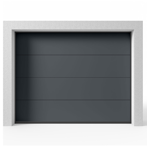 Garageport Takskjutport Modern Slät Antracit, 2400x2000