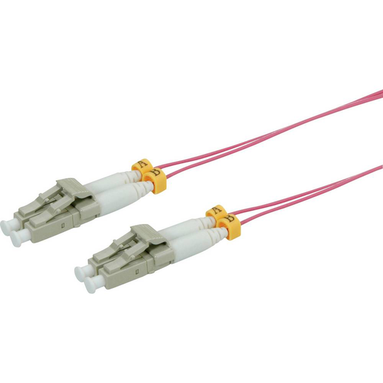 Roline Fiberoptik LWL Anslutningskabel [1x LC-stiftdon - 1x LC-stiftdon] 50/125 µ Multimode OM4 3.00 m