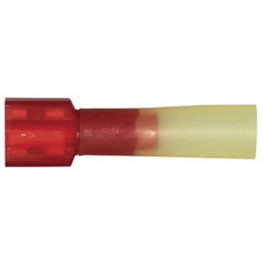 Vogt Verbindungstechnik 3963sh Flatstifthylsa Anslutningsbredd: 6.3 mm Anslutningstjocklek: 0.8 mm Helisolerad Röd 1 st