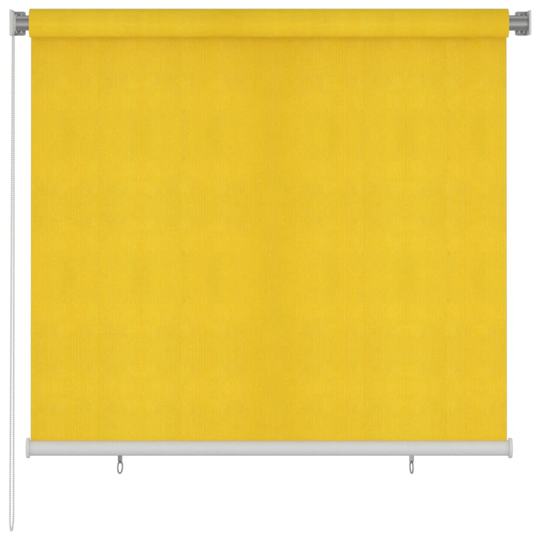 vidaXL Rullgardin utomhus 160x140 cm gul HDPE