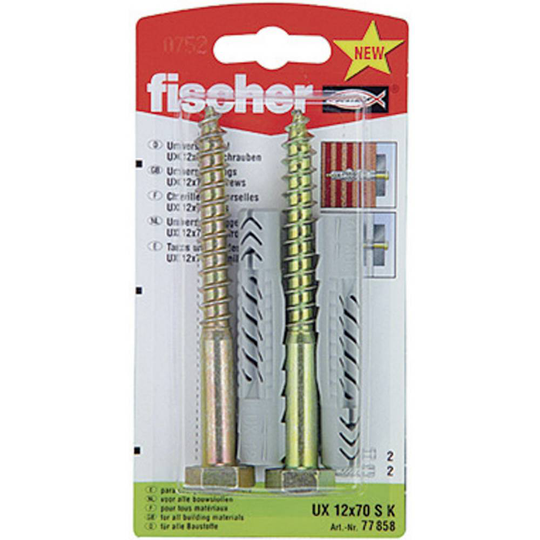 Fischer UX 12 x 70 S K Universalplugg 70 mm 12 mm 77858 1 set