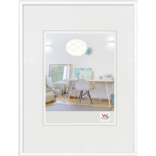 walther+ design Växelram akryl KV824W Pappersformat: 18 x 24 cm Vit