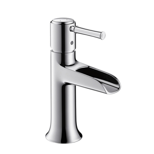 Tvättställsblandare Hansgrohe Talis Classic Natural med Lyftventil
