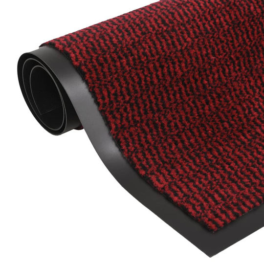 vidaXL Dörrmatta tuftad 60x150 cm röd
