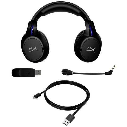 HyperX Cloud Flight Wireless Trådlös, Sladd Spel Over Ear-hörlurar Over Ear Svart