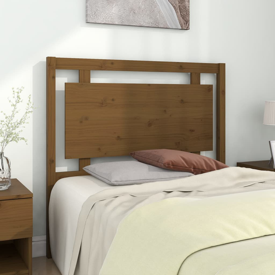 vidaXL Sänggavel honungsbrun 186x4x100 cm massiv furu