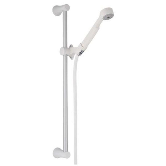 FM Mattsson Sarona Duschset vit, med aluminiumstång 610 mm