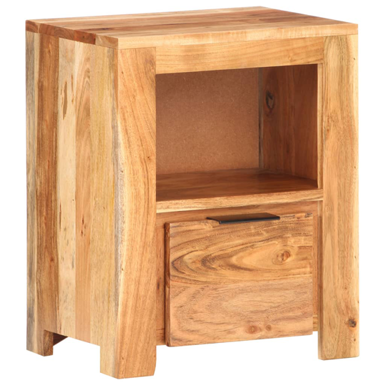 vidaXL Sängbord 40x30x50 cm massivt acaciaträ