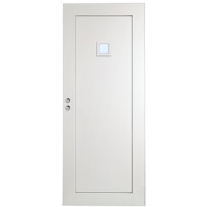 Skjutdörr Öland - 1-spegel - Kvadrat 1 glas - Massiv